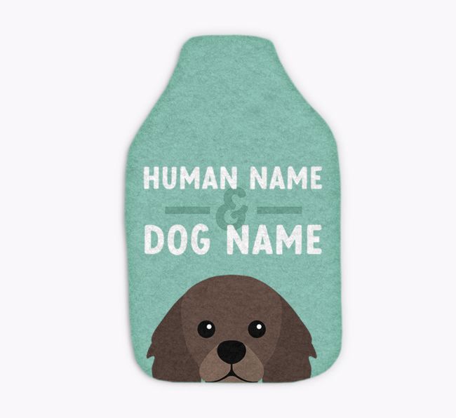 Human and Dog Names: Personalised {breedFullName} Hot Water Bottle